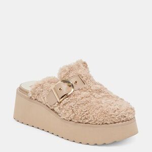 Dolce Vita Lelani Plush Mules with Platform Sole